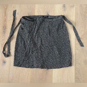 Madewell Black and White Patterned Skirt